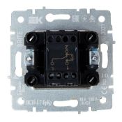 Выключатель встраиваемый одноклавишный проходной с подсветкой IEK BRITE BR-V12-1-10-K10 ВС10-1-7-БрКр бежевый