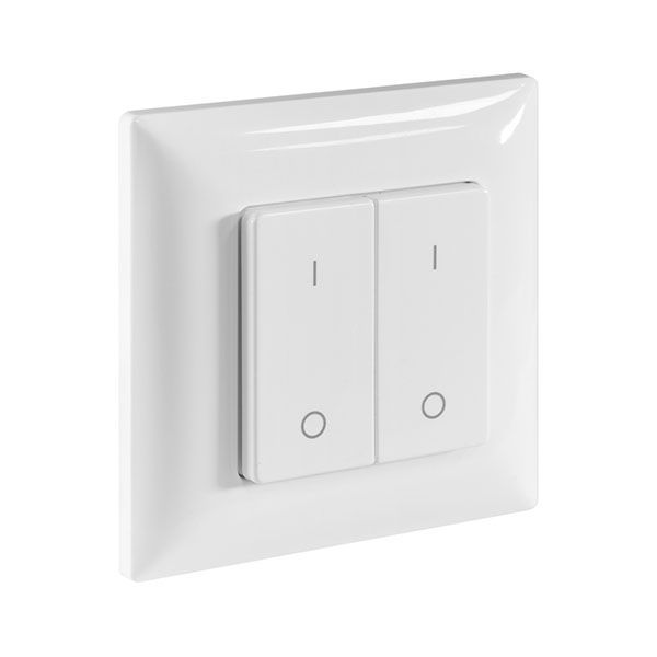 панель накладная ELFLED-DimPF1-2-1z-w для диммера ELFLED PF1-2 (3V, DIM,2 зоны)