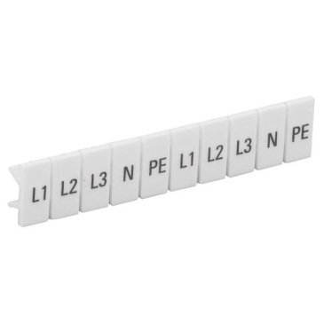 Маркеры для КПИ-2,5мм2 с символами "L1, L2, L3, N, PE" YZN11M-002-K00-A IEK