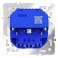 Розетка встраиваемая VOLTUM S70 с заземлением и защитными шторками 16А с USB A+С белый матовый