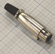 XLR Гнездо кабельное металл 3pin