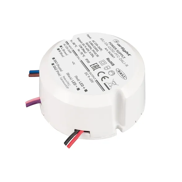 блок питания токовый (AC-DC) 250mA 12W 043061 ARJ-SN-45250-PFC-DALI-R диммер
