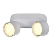 Накладной светильник без лампы IEK LIGHTING 4042 LT-USB0-4042-GX53-1-K01 2xGX53 цилиндр поворотный белый
