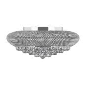 Люстра накладная Osgona без лампы Monile 704094 9х40W E14 круглая хром/прозрачный