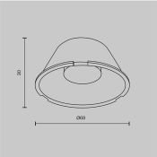 Линза 15 град. D69mm LensD69-15 для Фокус / Focus Led 30W