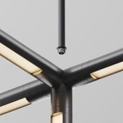 Подвес на жёстком основании с потолочной чашей для системы Shelf CA030C-SL-L500-B чёрный