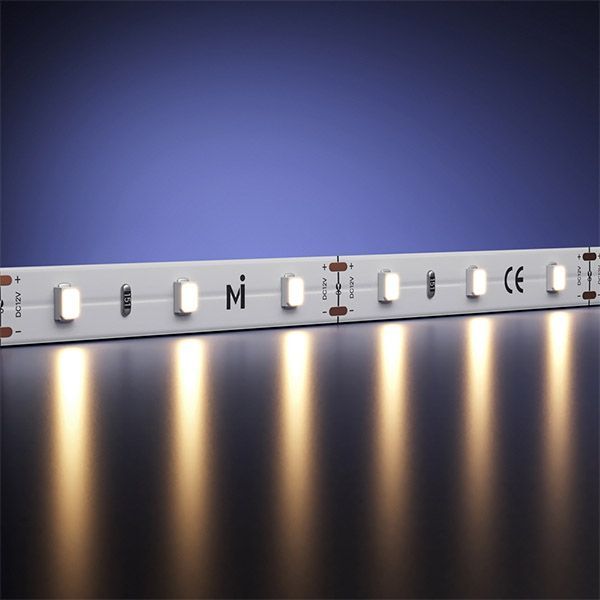 Светодиодная лента Белый теплый 2835 12V  7.2W/m 60Led/метр 201017 Ultra 3000K