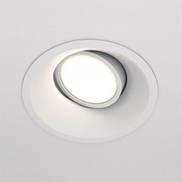 Встраиваемый светильник без лампы MAYTONI Точка/Dot DL028-2-01W GU10 белый круглый