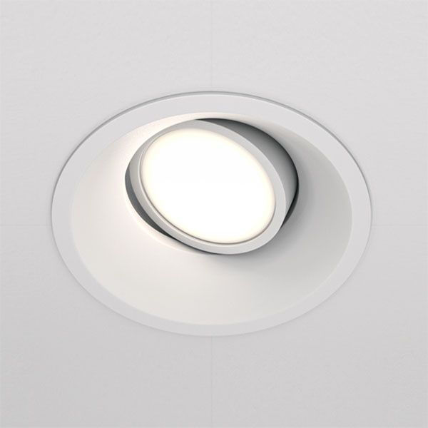 Встраиваемый светильник без лампы MAYTONI Точка/Dot DL028-2-01W GU10 белый круглый