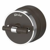Ретро выключатель/преключатель пластиковый WERKEL RETRO Vintage W5812052 одноклавишный мокко матовый/хром