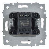 Выключатель встраиваемый одноклавишный с подсветкой IEK BRITE BR-V10-1-10-K91 ВС10-1-1-БрАБ арктический белый