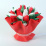 светильник декоративный Букет тюльпанов Белый дневной UL-00009811 ULW-R07 T-4000K-150F-A Красно-белый