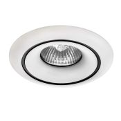 Точечный светильник Lightstar без лампы 010016 LEVIGO MR16/HP16 GU5.3 круглый встраиваемый белый с черным
