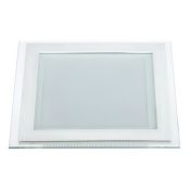 Встраиваемый светильник-панель  16W Белый  014923 LT-S200x200WH стекло 220V IP20 квадратный белый