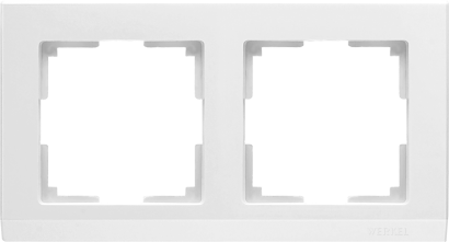 Рамка  пластик 2 поста WERKEL Stark WL04-Frame-02 / W0021801 белый