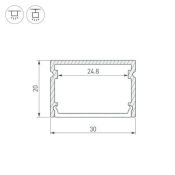 алюминиевый профиль ARH-LINE-3020-3000 ANOD 062250