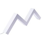 светильник  30W Белый дневной UL-00013518 ULO-K19A 30W-4000K-Z30-120 WHITE 220V IP40 линейный зигзагообразный подвесной белый