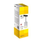 Трековый светильник однофазный IEK LIGHTING без лампы 4117 LT-UCB0-4117-GU10-1-K23 на шинопровод хром