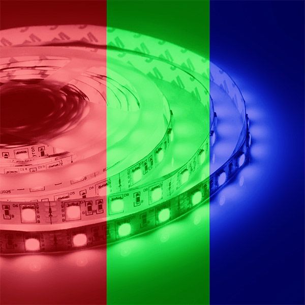 Светодиодная лента RGB 5050 12V  7.2W/m 30Led/метр LSE-159 Эконом IP20 Светодиодная лента RGB 5050 12V  7.2W/m 30Led/метр LSE-159 Эконом IP20