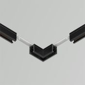 Коннектор угловой накладной Levity TRA184CL-11B-1 чёрный