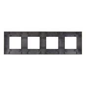 Рамка пластик 4 поста IEK SKANDY SK-M42-K37 SK-F04Sh шампань