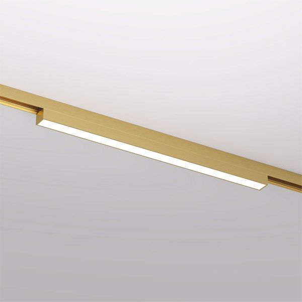 Трековый светильник  12W Белый теплый SHINE LINEAR DK5751-SB IP20 на шинопровод латунь