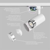 Трековый светильник однофазный  15W Белый дневной SOLID KOPER DK6452-WH IP20 на шинопровод белый