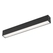 Магнитный трековый светильник  6W Белый дневной MAG-FLAT-25-L200 100deg  24V на магнитный шинопровод черный 046331 DALI