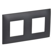 Рамка пластик 2 поста IEK SKANDY SK-M22-K48 SK-F02T титан