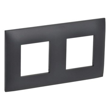 Рамка пластик 2 поста IEK SKANDY SK-M22-K48 SK-F02T титан