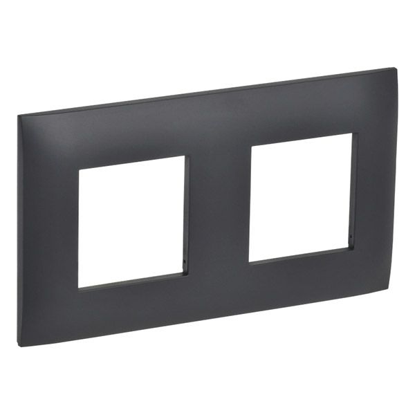 Рамка пластик 2 поста IEK SKANDY SK-M22-K48 SK-F02T титан