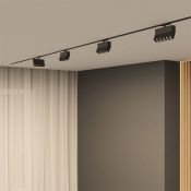 Трековый светильник однофазный  10W Белый дневной SOLID EDDER DK6446-BK IP20 на шинопровод черный