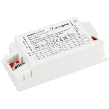 блок питания токовый (AC-DC)   150-500mA  21W 025243(1) ARJ-SP-21-PFC-INS пластик