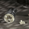 фигурка  светодиодная  «Серебристая свеча со снеговиком»  Белый теплый, 5х5х9 см