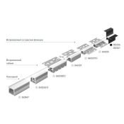 алюминиевый профиль LINE-1212-2000 ANOD 062847