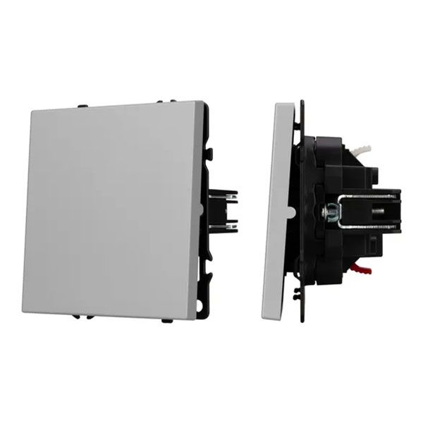 Выключатель встраиваемый одноклавишный проходной Arlight 059433 SWT-NOBE-MKP1-SFPL-IS никель