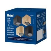 светильник Uniel без лампы UL-00010557 UUL-P41A 6W-GU10 PINE 220V IP65  накладной сосна