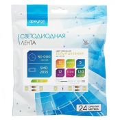 Светодиодная лента Белый дневной 2835 12V 12W/m 120Led/метр 00-131 Стандарт 10мм IP20