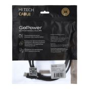 Кабель штекер HDMI- штекер HDMI GoPower V1.4 черный 1.5м