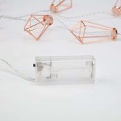 гирлянда фигурная на батарейках КРИСТАЛЛЫ Белый теплый 304-019, 10Led, 2хАА, 1.5 м, прозрачный ПВХ, IP20