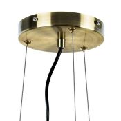 Люстра подвесная Lightstar без лампы 815091 GLOBO 9х40W G9 белый/латунь