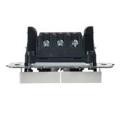 Выключатель встраиваемый двухклавишный проходной IEK BRITE BR-V22-0-10-K01 ВС10-2-6-БрБ белый