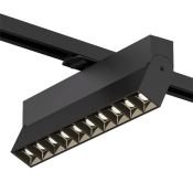 Трековый светильник однофазный  20W Белый теплый SOLID EDDER DK6636-BK IP20 на шинопровод черный