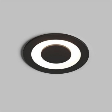 Встраиваемый светильник   5W Белый теплый DENKIRS RANUM DK2500-BK 220V IP20 круглый черный