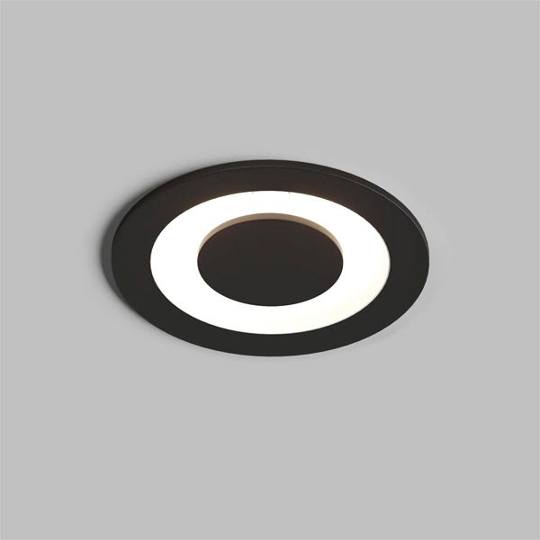 Встраиваемый светильник   5W Белый теплый DENKIRS RANUM DK2500-BK 220V IP20 круглый черный