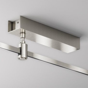 Основание потолочное Короткое / Short для блока питания с вводом питания Flarity TRA156C-BB1-PT платина