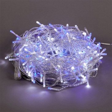 гирлянда БАХРОМА   6W Белый-Синий UL-00013123 ULD-B12006-195-TTK BLUE-WHITE IP44 с эффектом мерцания