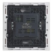 Розетка встраиваемая USB IEK FORTE&PIANO A+C 3,1А FP-U22-D31-K01 FP250 белый