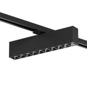 Трековый светильник однофазный  20W Белый дневной SOLID EDDER DK6444-BK IP20 на шинопровод черный