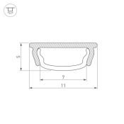 алюминиевый профиль гибкий ARL ARH-BENT-W11-2000 ANOD 023592
